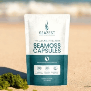 Pure Sea Moss Capsules — Sun-Dried Eucheuma spinosum from Kenya